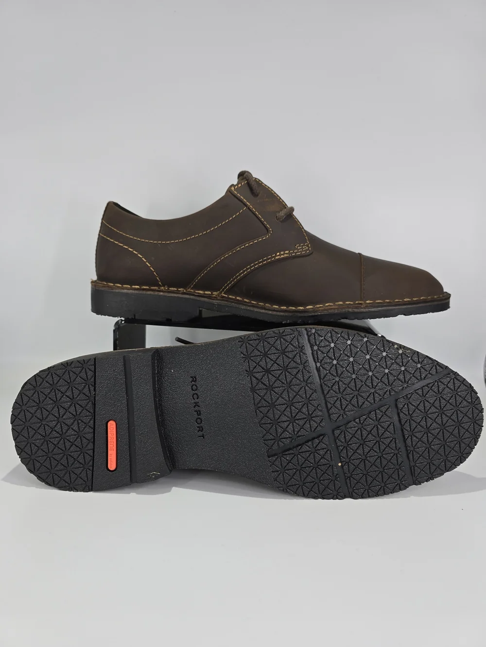 Rockport Men’s Urban Edge Captoe Oxford Dark Brown Leather Shoes NIB